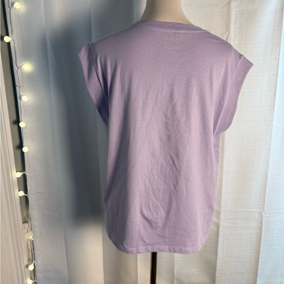 Mango Purple Boxy Muscle Tee - Picture 3 of 9